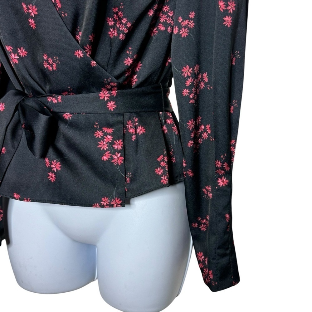 KEEPSAKE The Label Floral Print Wrap Blouse SZ. S - Picture 6 of 14